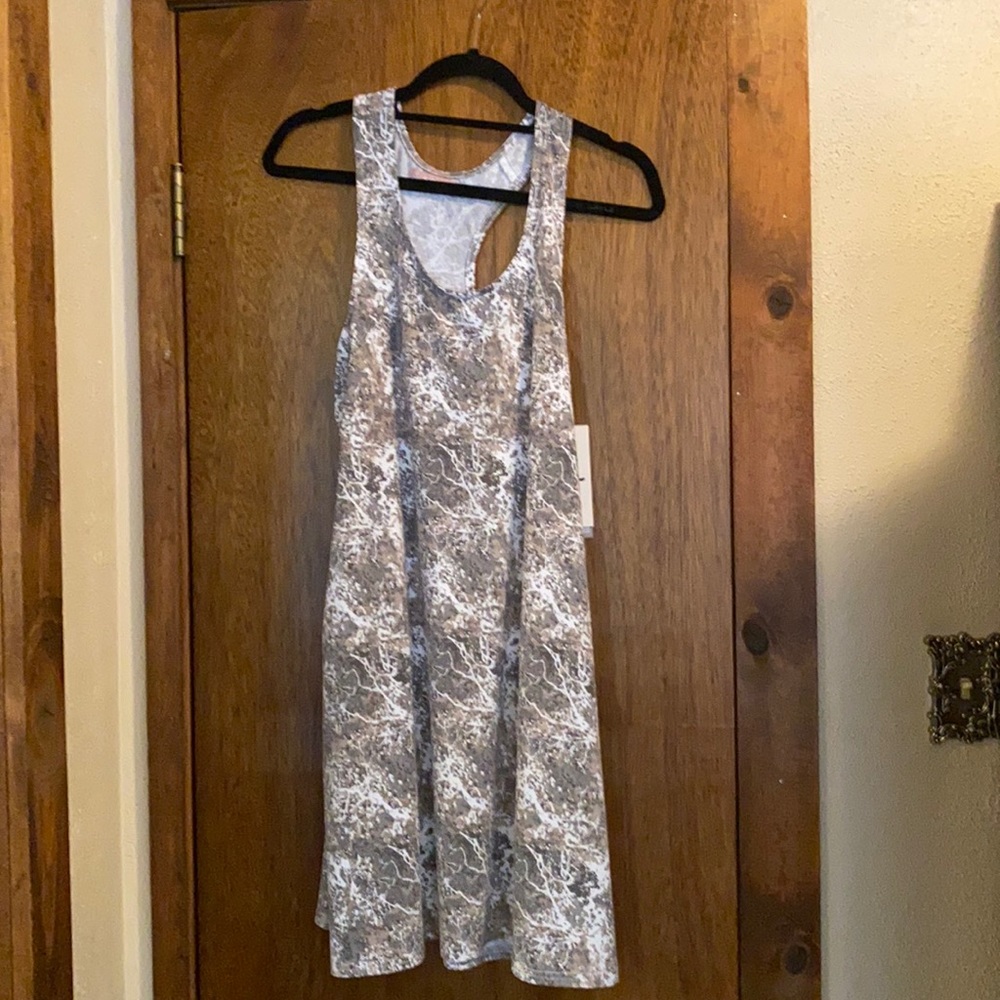 Soybu Motion Dress Camo Grey Small NWT